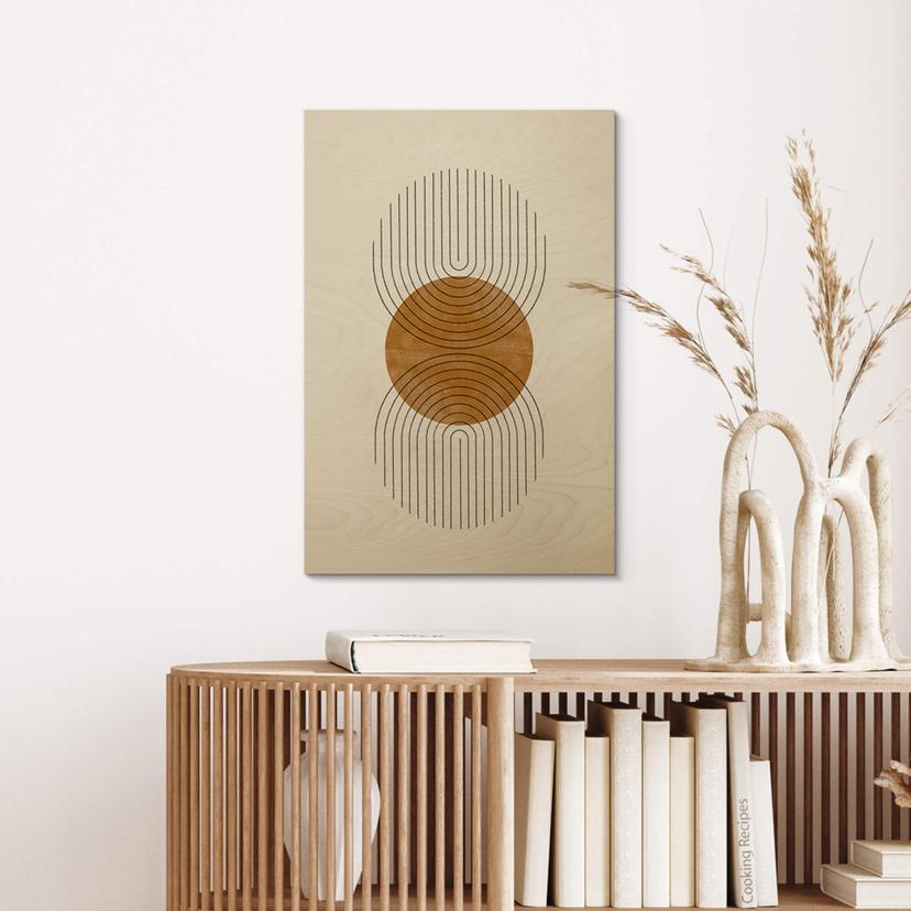 Stampa su legno Lo studio Miuus - Composizione moderna