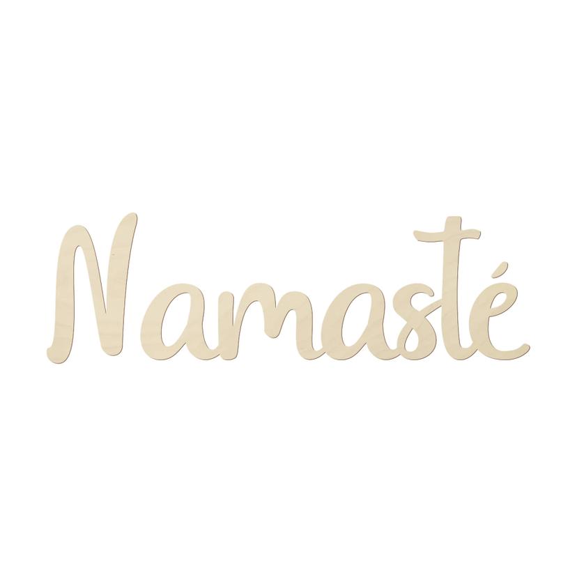 Wanddecoratie Populierenhout Namasté