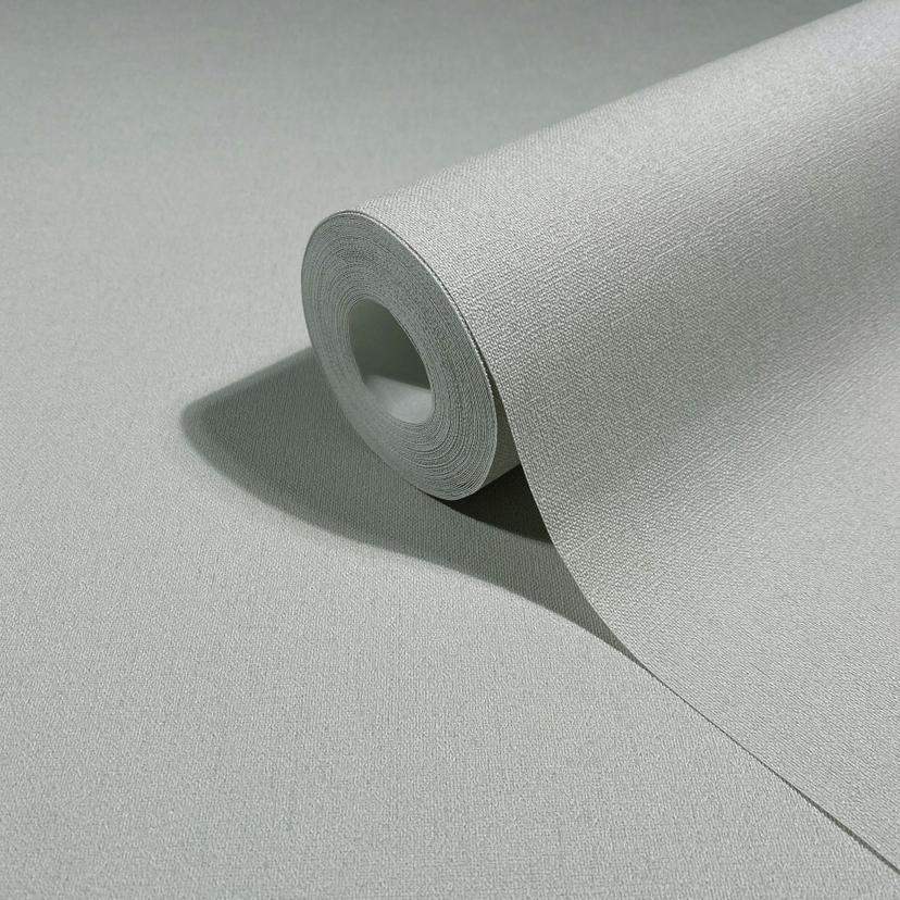 Carta da parati da parati in tessuto non tessuto effetto cemento, liscio e moderno, grigio opaco