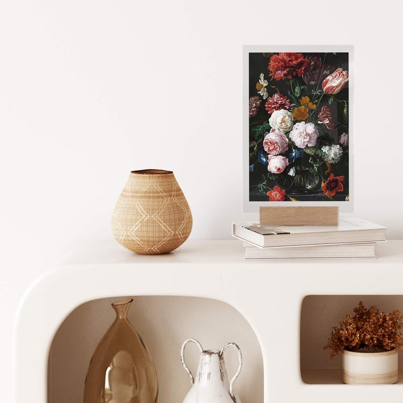 Decoro acrilico + supporto Heem - Natura morta