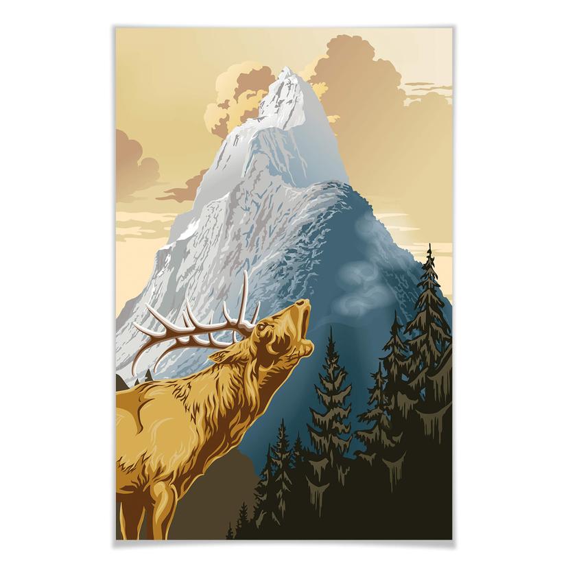 Giant Art® XXL-Poster Re della montagana - 115x175 cm
