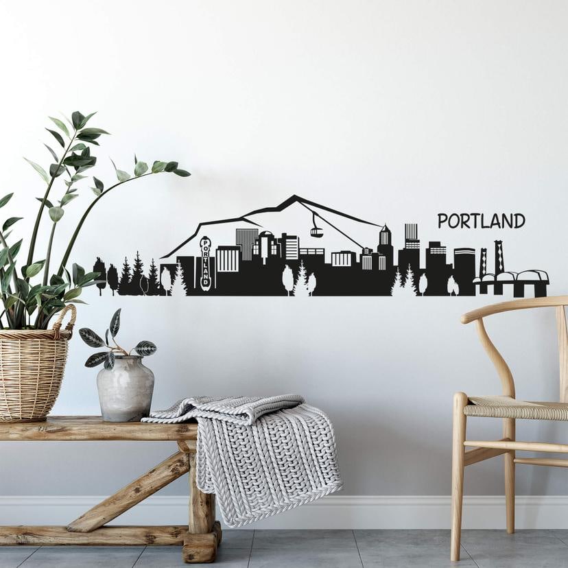 Sticker mural - Portland Skyline