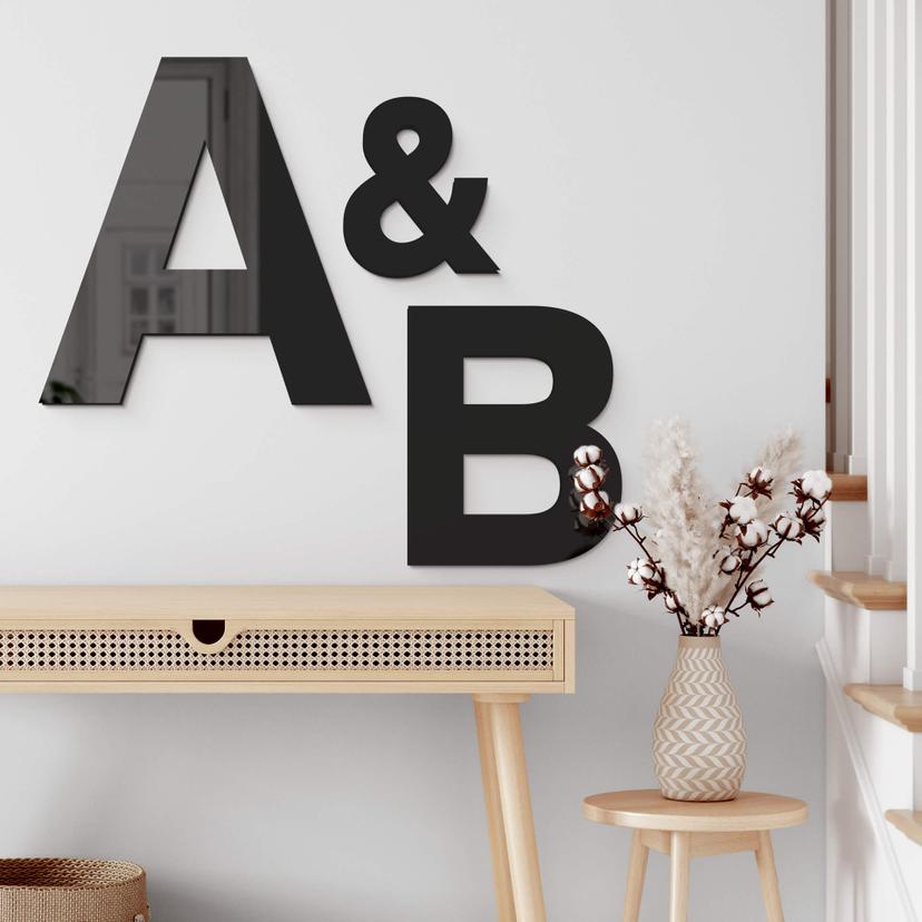 Lettres murales en verre acrylique - Swiss