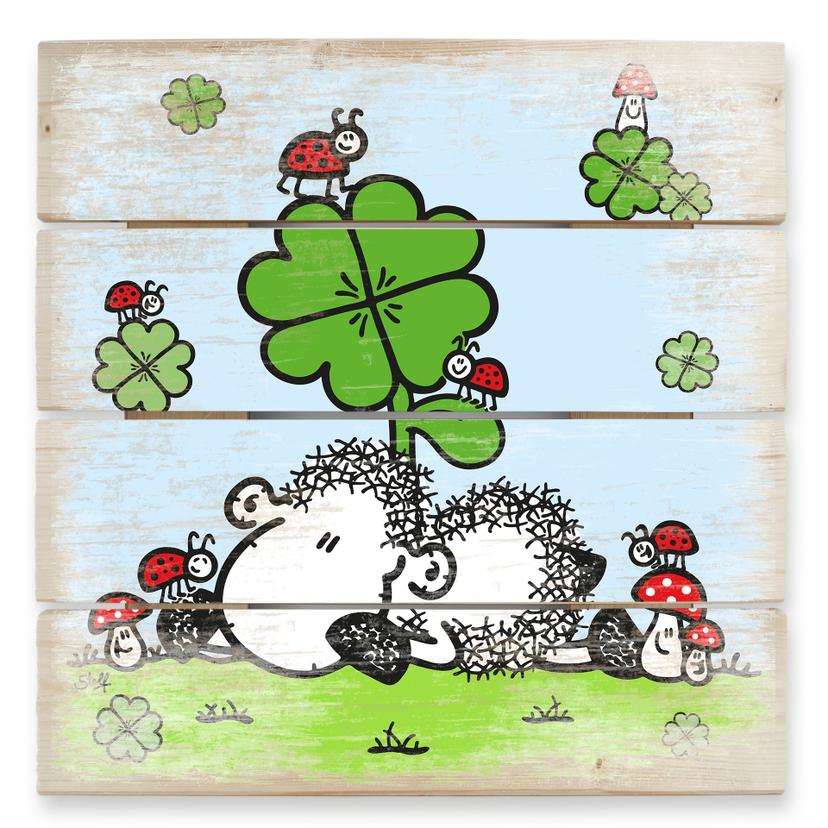 Holzbild sheepworld Glücksschaf