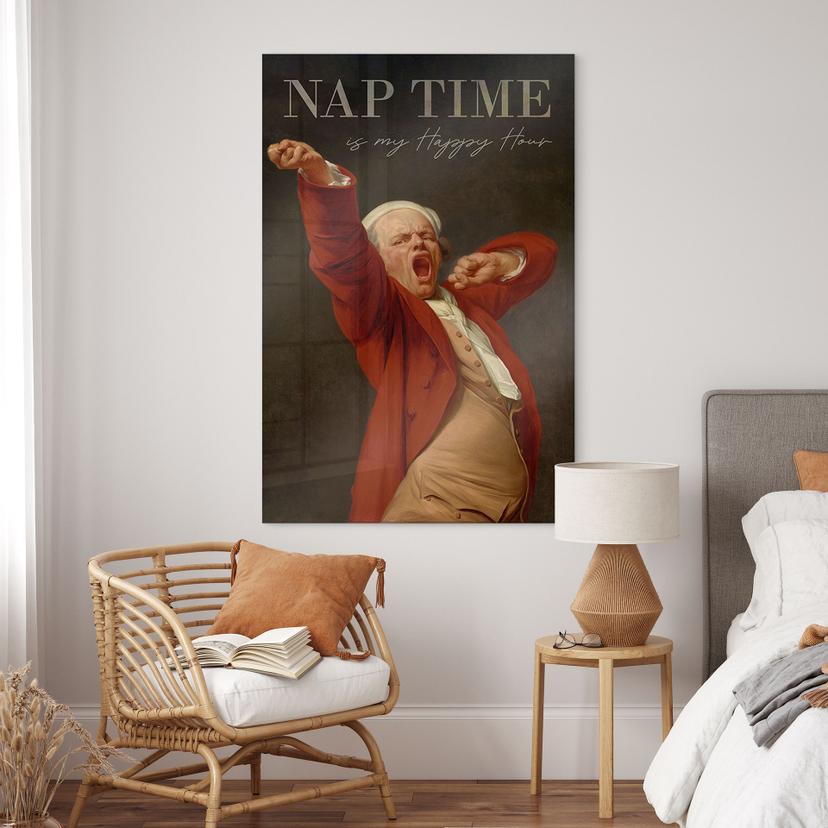 Stampa su vetro acrilico no - Imaginative
Ora del pisolino - Ispirato a Ducreux - Autoritratto
