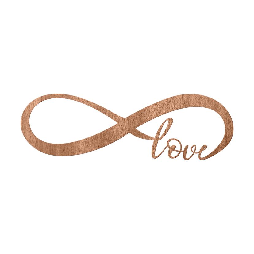 Decorazione in mogano - Amore per sempre