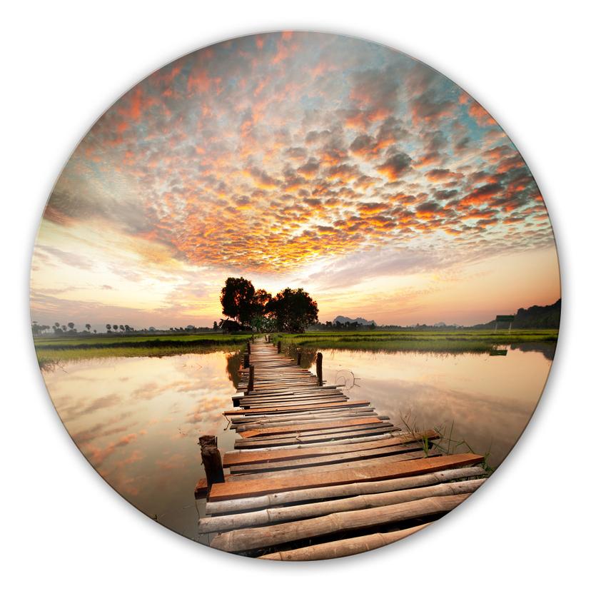 Tableau en verre - To the other side - rond