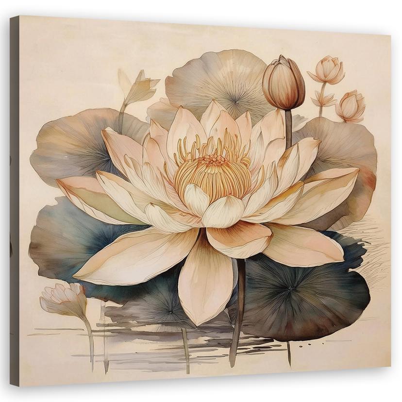 Leinwandbild Blumen Lilien Botanik