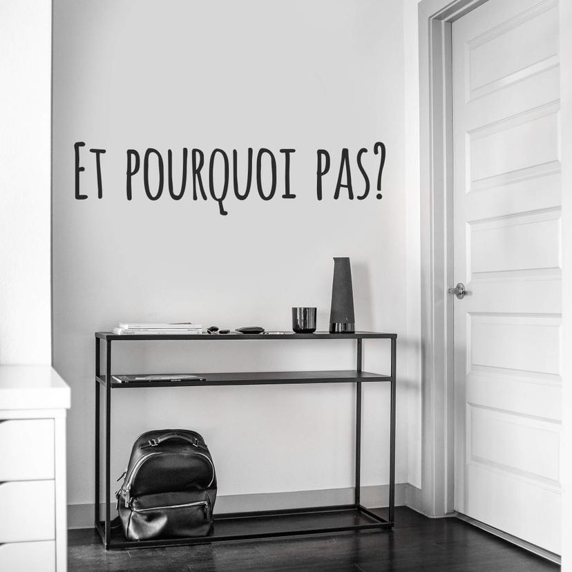 Sticker mural - Sticker mural Et pourqoui pas?