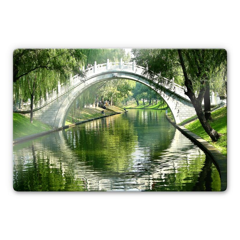 Stampa su vetro Ponte sul fiume