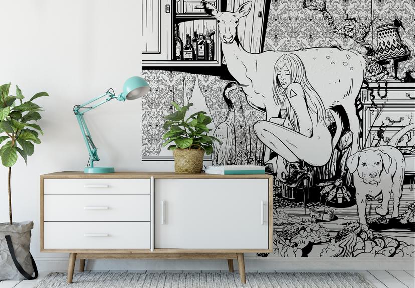 Papier peint photo Drawstore - Dans le salon