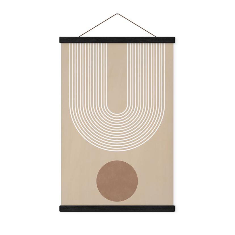 Tekstil plakat Abstrakt geometri i balance - Ristova