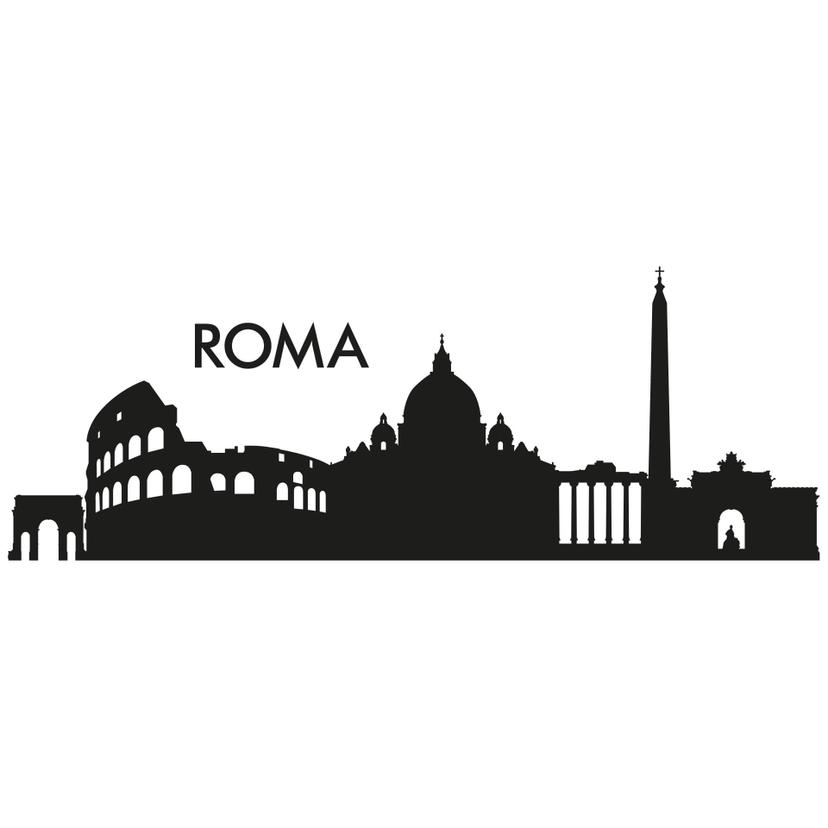 Adesivo murale Profilo di Roma 2