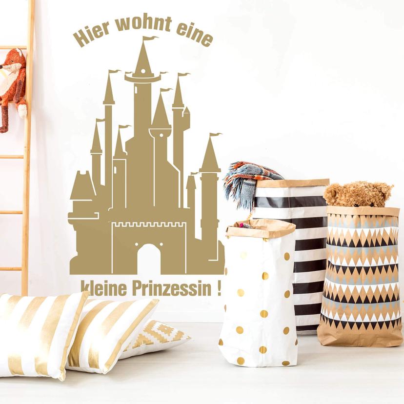 Sticker mural - Château de princesses