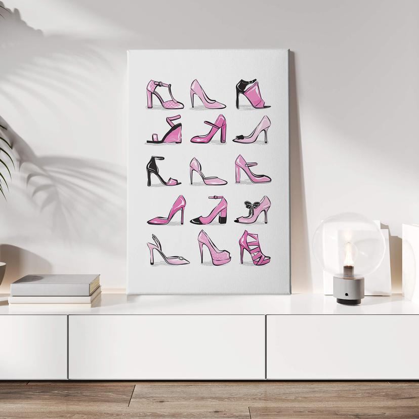 Stampa su tela Martina - Stiletto rosa