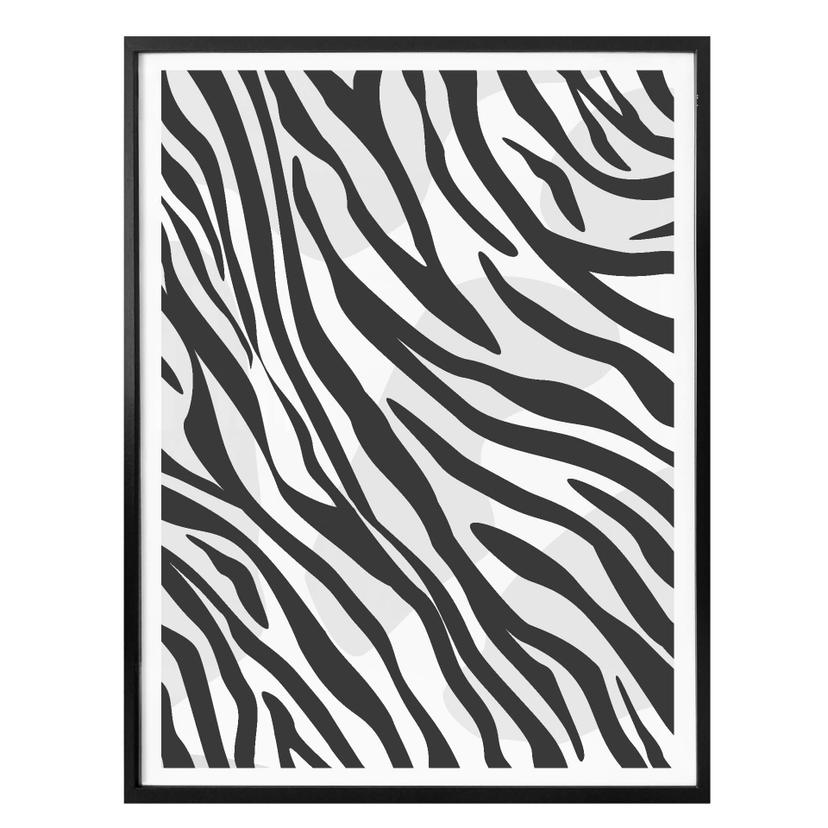 Poster Motif zébré