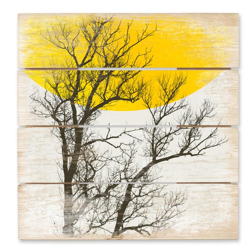 Cuadro de madera Kubistika - Recuerdos de otoño - 40x41,5 cm