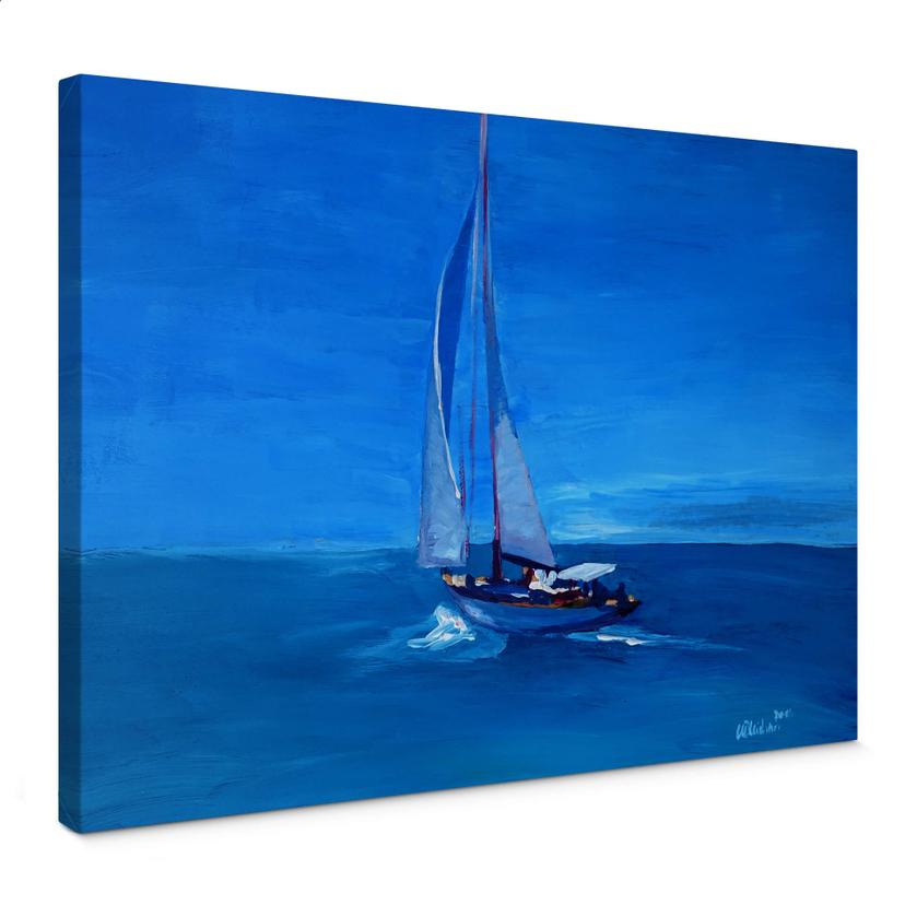 Lienzo Bleichner - Navegando hacia el azul