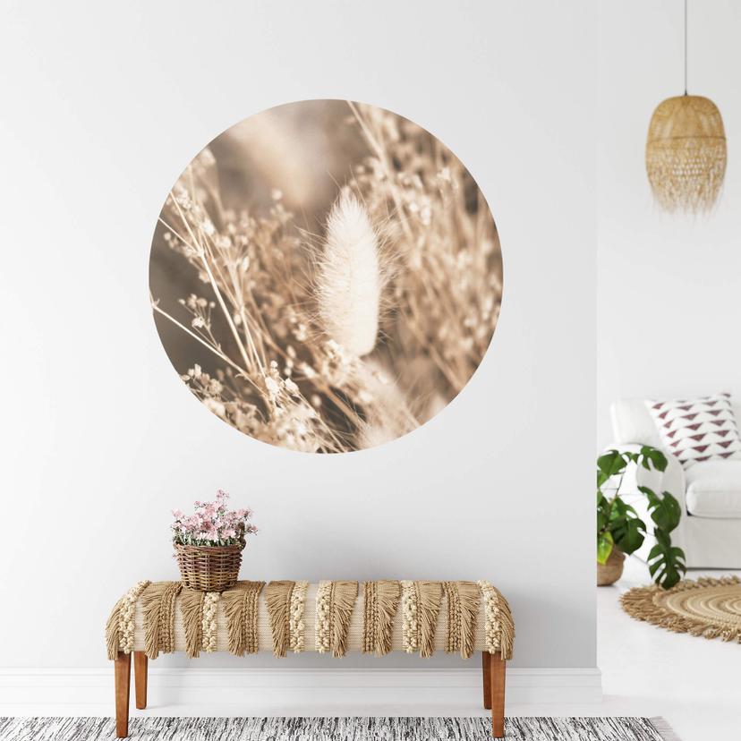 Annie Wallsticker - bundt af græs - rund