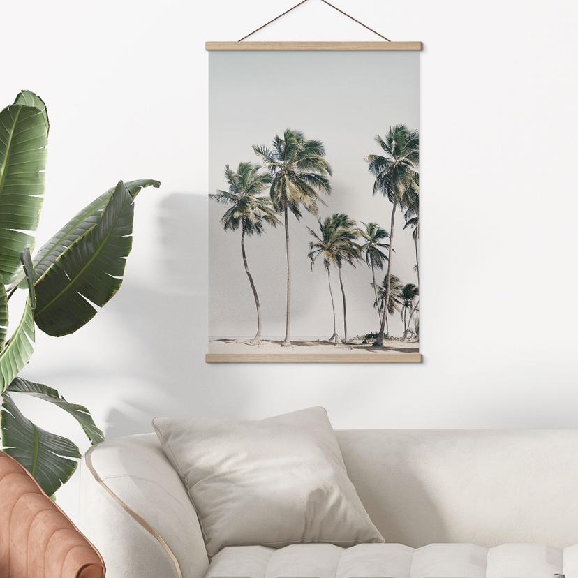Palme tropicali sulla spiaggia - Stampe su tessuto - Sisi & Seb