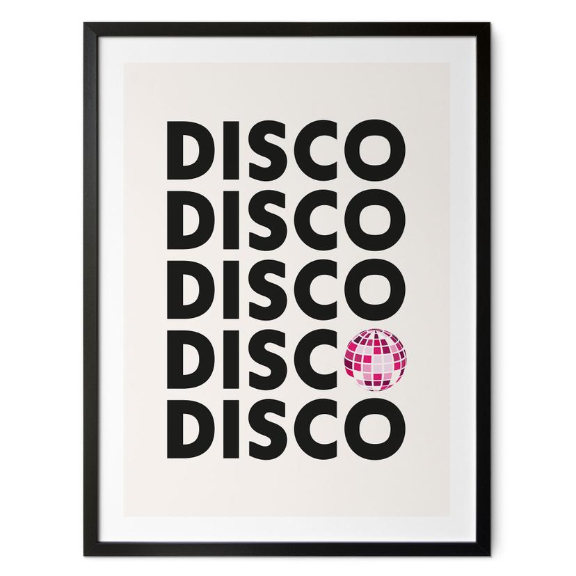 Póster Retro Disco Vibes Tipografía - Kerr-Dineen