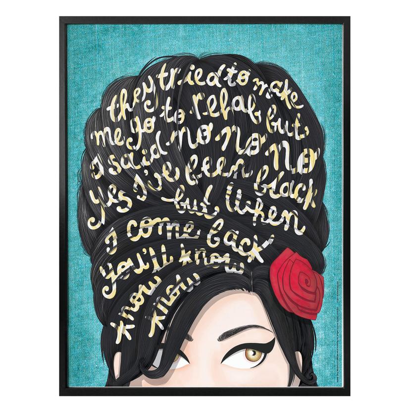 Póster Tohmé - Amy Winehouse: Rehab