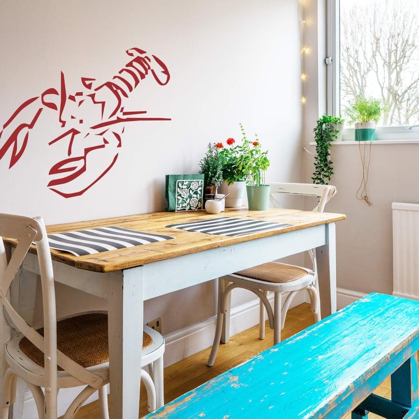 Sticker mural - Homard