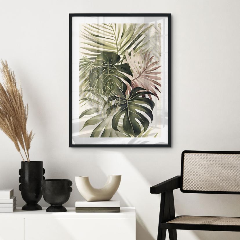 Poster Foglie tropicali Boho - Haase