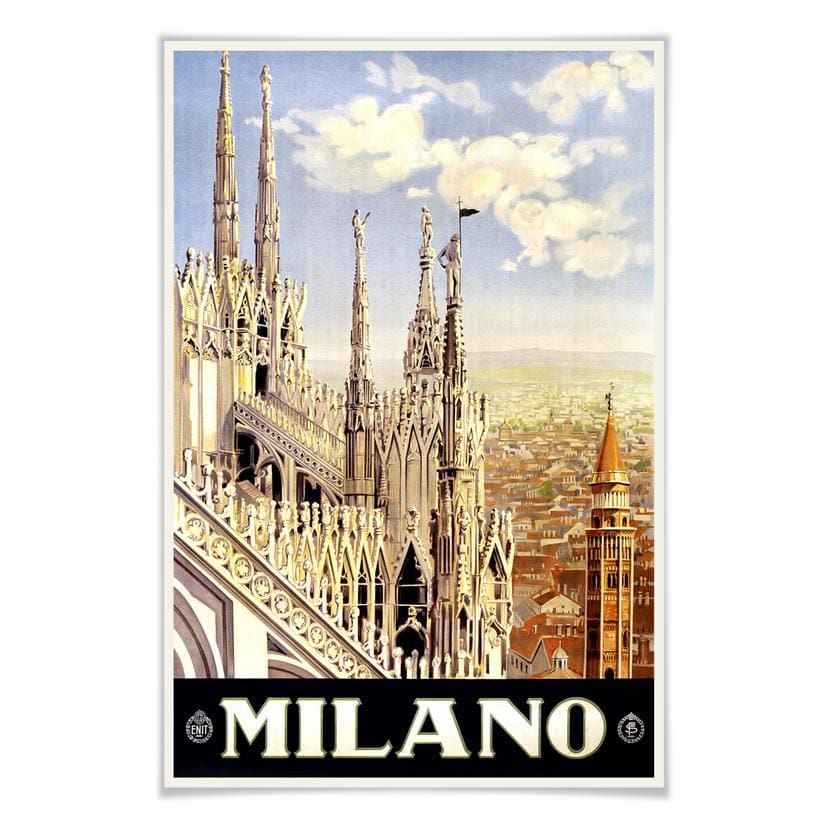 Poster - Vintage Travel - Milano
