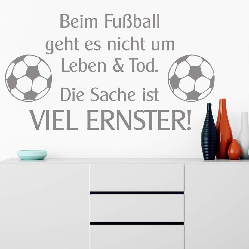 Wandtattoo Beim Fußball...