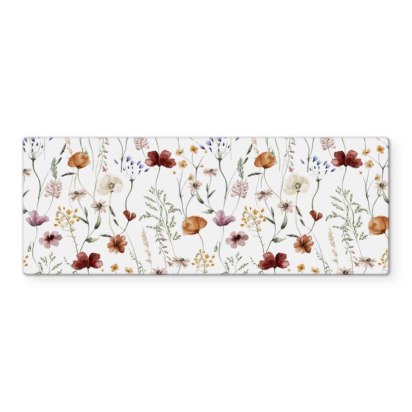 Pannello paraschizzi Fiori di campo colorati - UN Designs