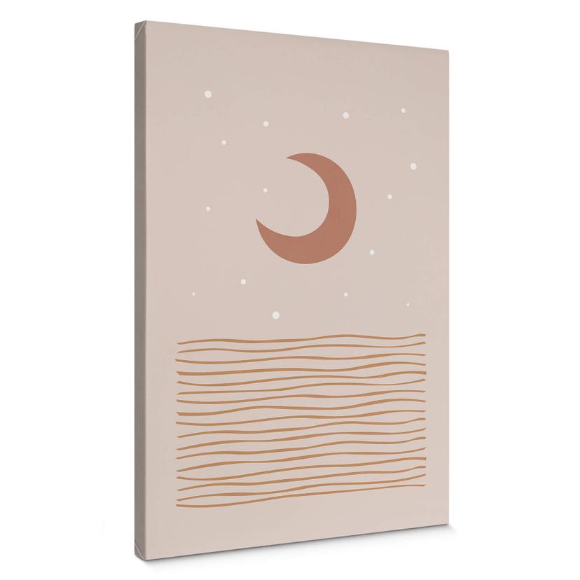 Lienzo Orara Studio - Luz de luna roja