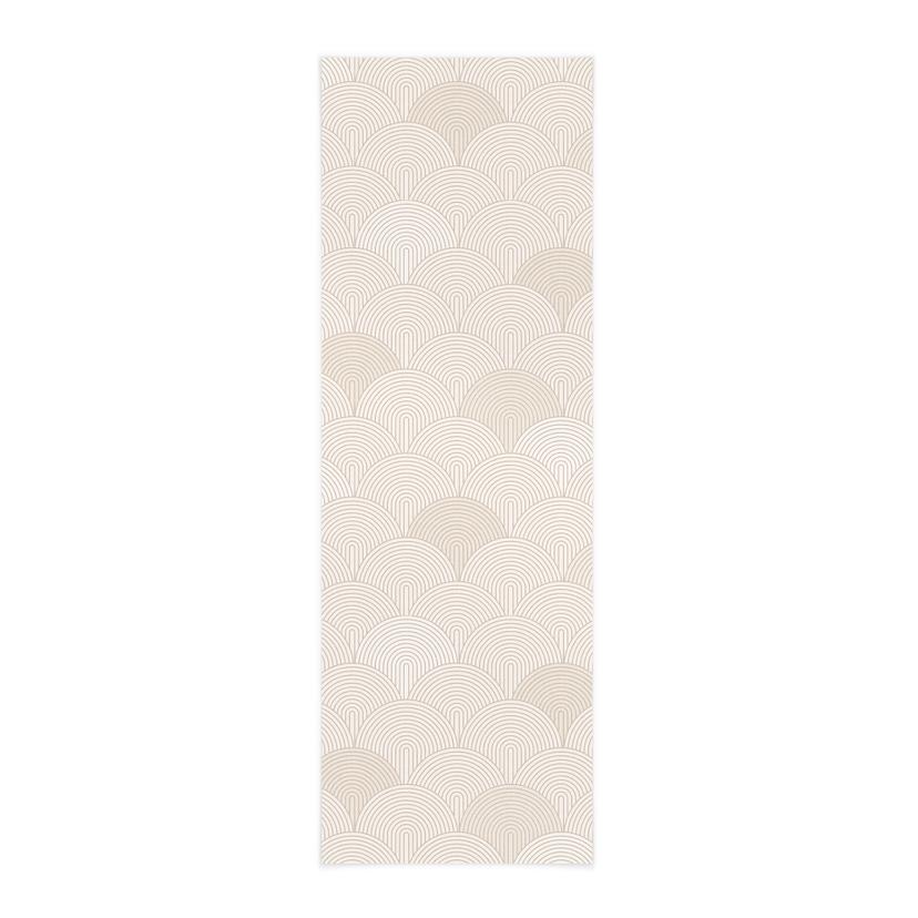 Textil poster Abstrakta halvcirklar i mjuk beige - Bloomery Decor