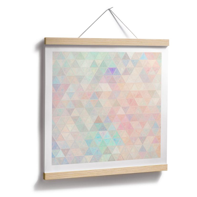Poster Färgglada trianglar i mosaik - Jaszke - Square