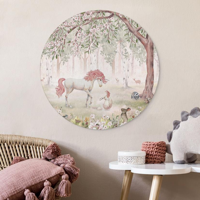 Cerchio a muro Bosco fatato con unicorni - Kikki Belle