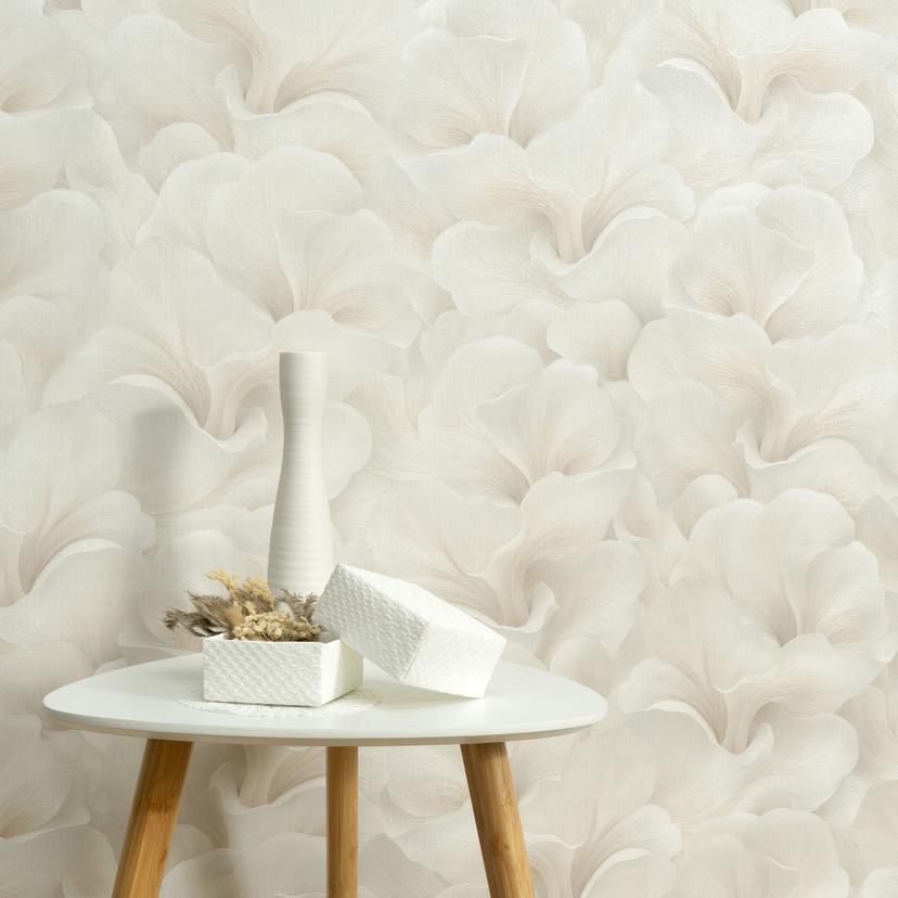 Guido Maria Kretschmer blomstermotiv tapet Floral Glow Fashion for Walls 5 beige