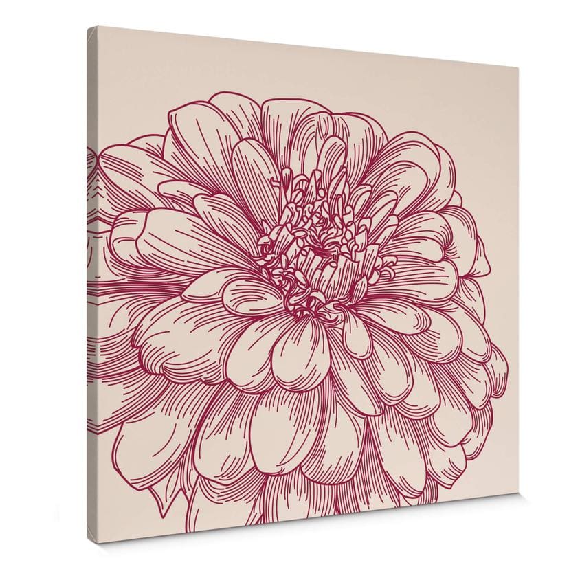 Stampa su tela Illustrazione floreale