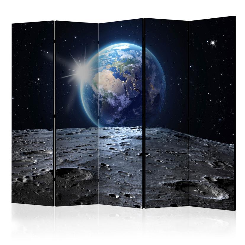 Divisorio per sala - Vista del pianeta blu, 3 pezzi