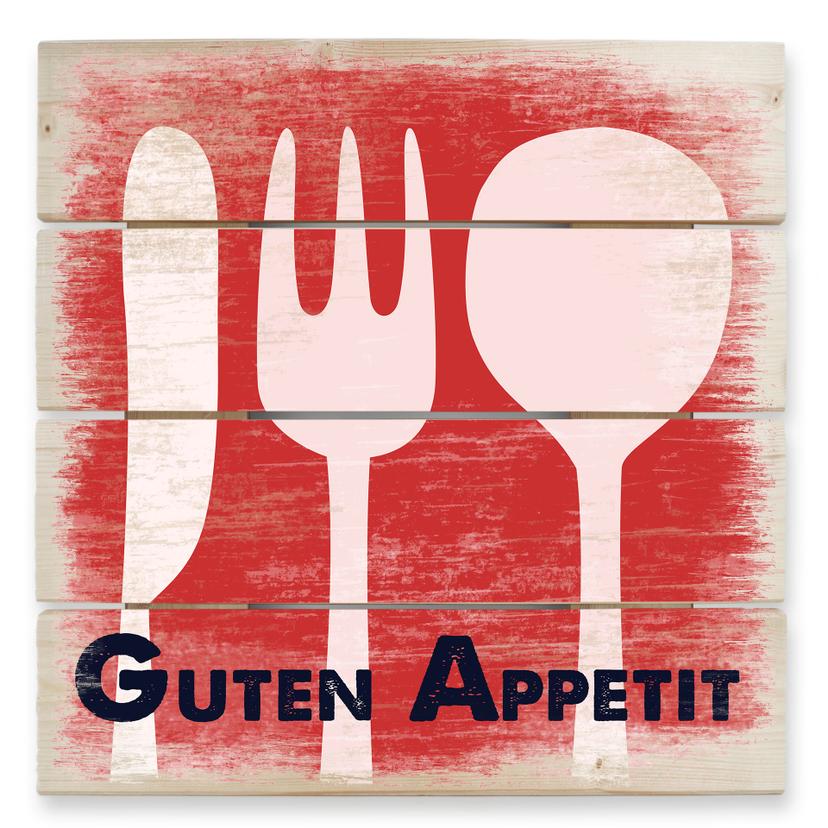 Holzbild Guten Appetit