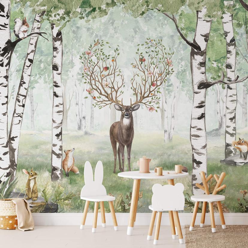 Papier peint photo Kikki Belle - Cerf en été