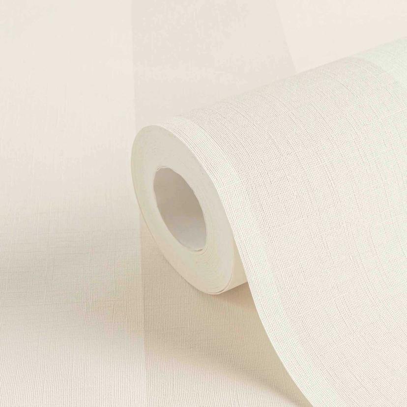 Carta da parati a strisce bianco beige - Carta da parati in tessuto non tessuto A.S. Création - Opac