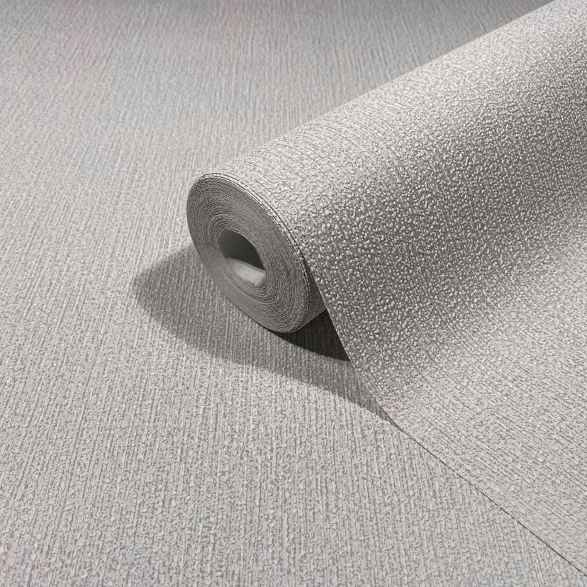 Non-woven tapet i grå, beige strukturerad slät Modern