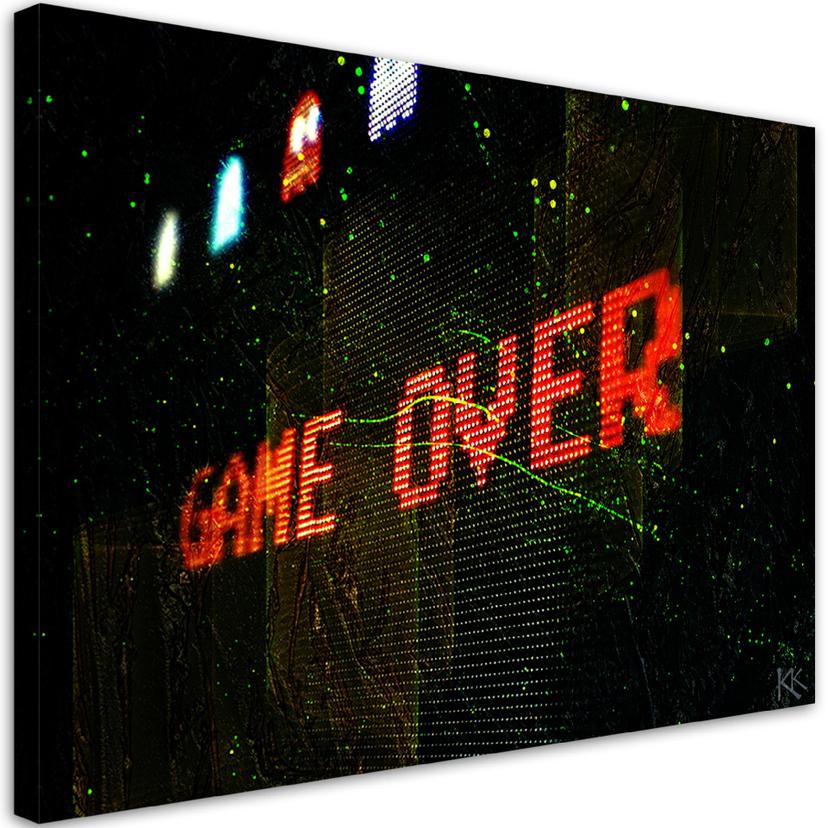 Canvasbillede, Game Over spilkonsol