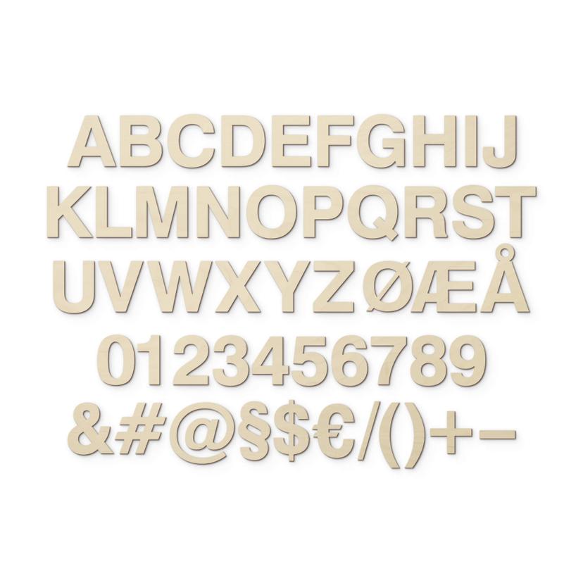 Lettere di legno  - Font Swiss