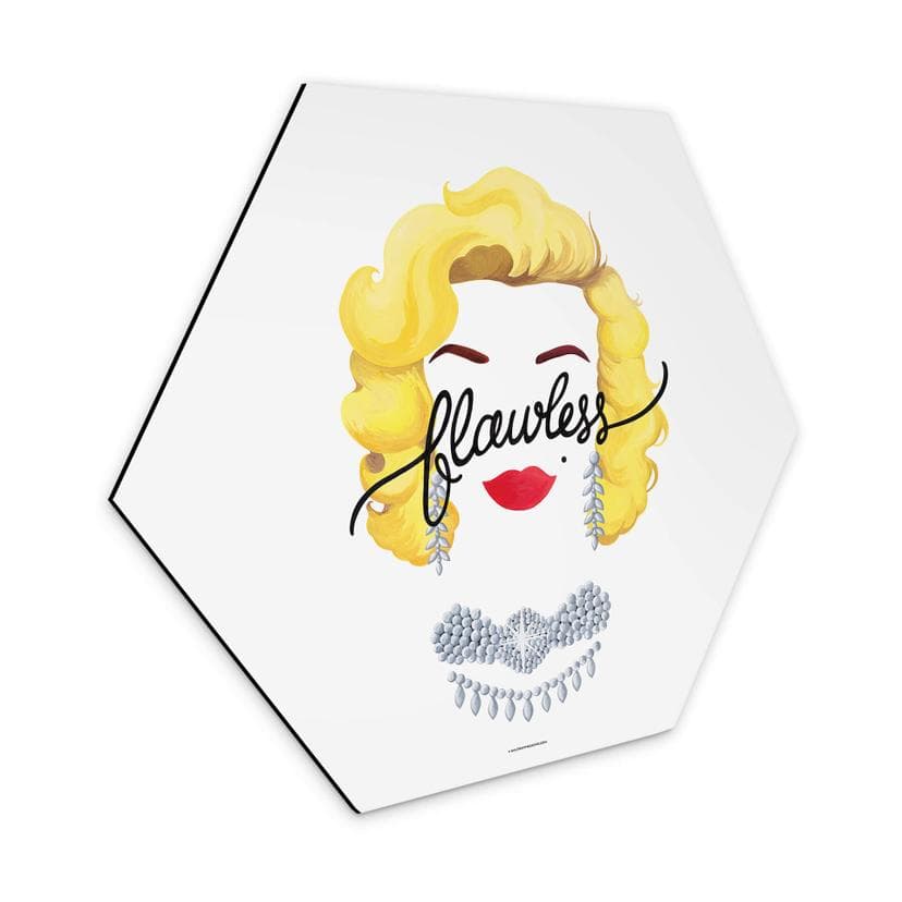 Hexagone - alu-Dibond Tohmé - Flawless Marilyn