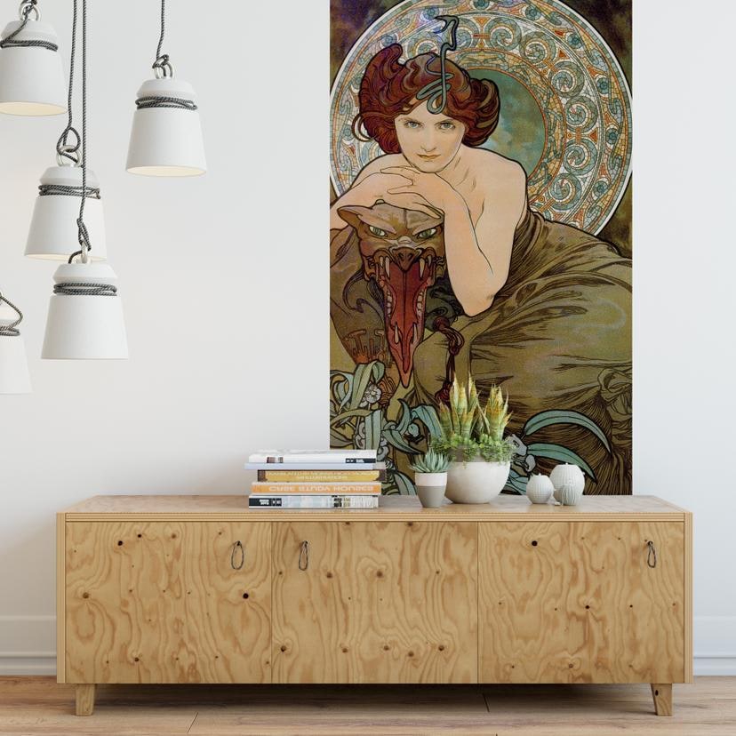 Fototapet - Mucha - Smaragd