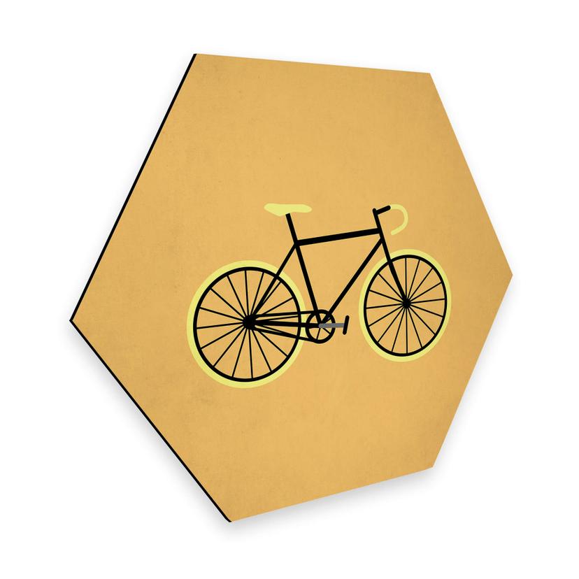 Hexagone - Alu-Dibond Kubistika - Bicyclette