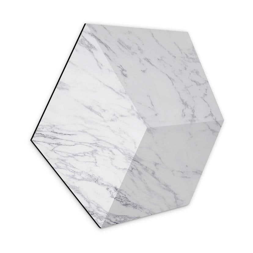 3D Hexagon Alu-Dibond - Marmor 04