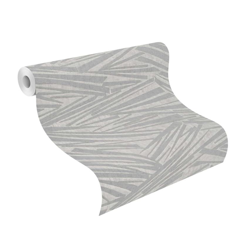 stribet tapet, non-woven tapet Sky Lounge sølv metallic 10,00x1,06 m