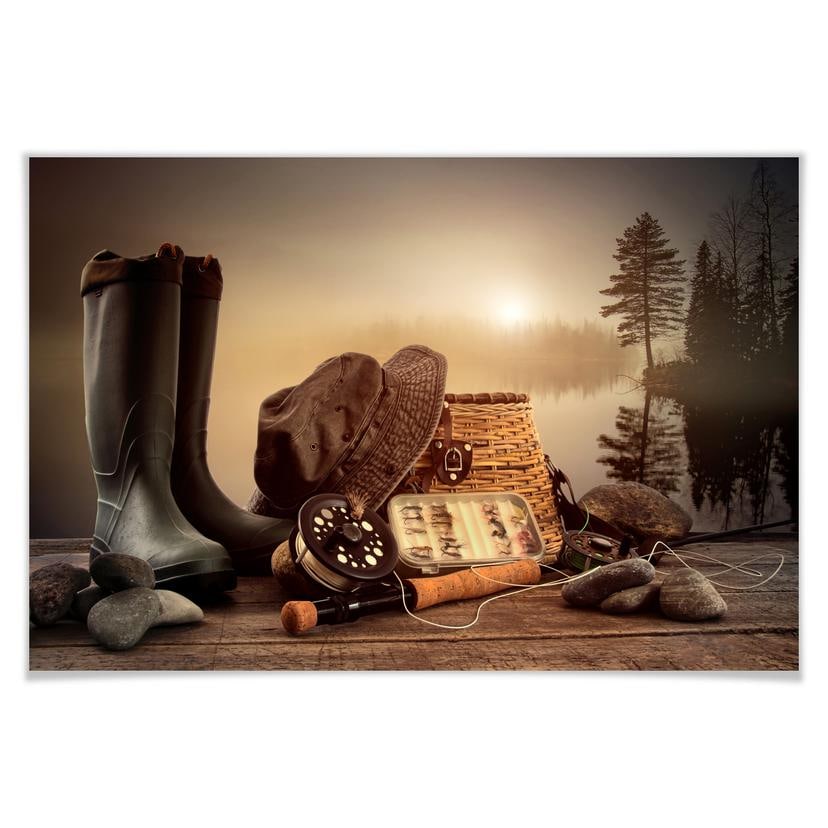 Poster - Nature morte pêche